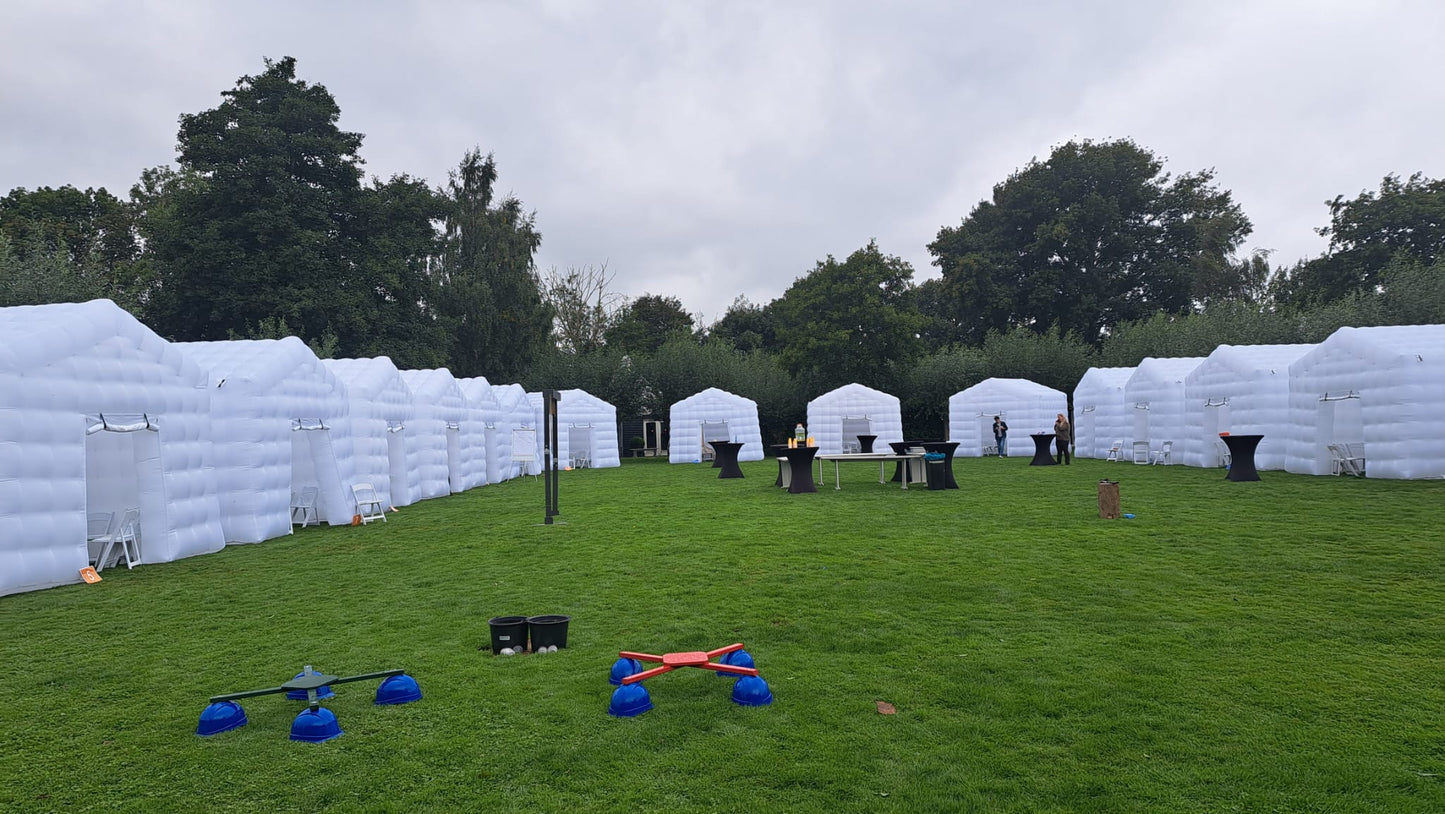 HUUR Opblaasbare Nightclub Partytent Wit 4 meter