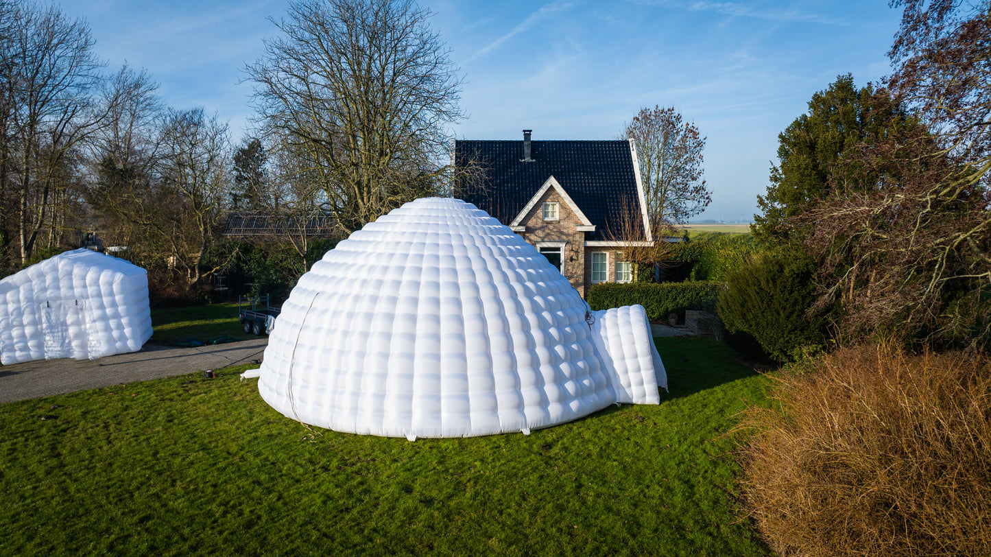 HUUR Opblaasbare IGLO partytent | 8- 10 Meter