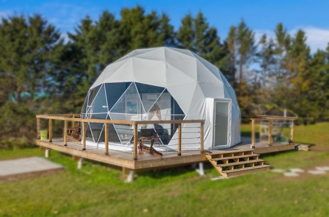 KOOP Glamping DOME GLOBE 6 7 8 Meter Opblaas Center koop-glamping-dome-globe-6-7-8-meter-opblaas-center