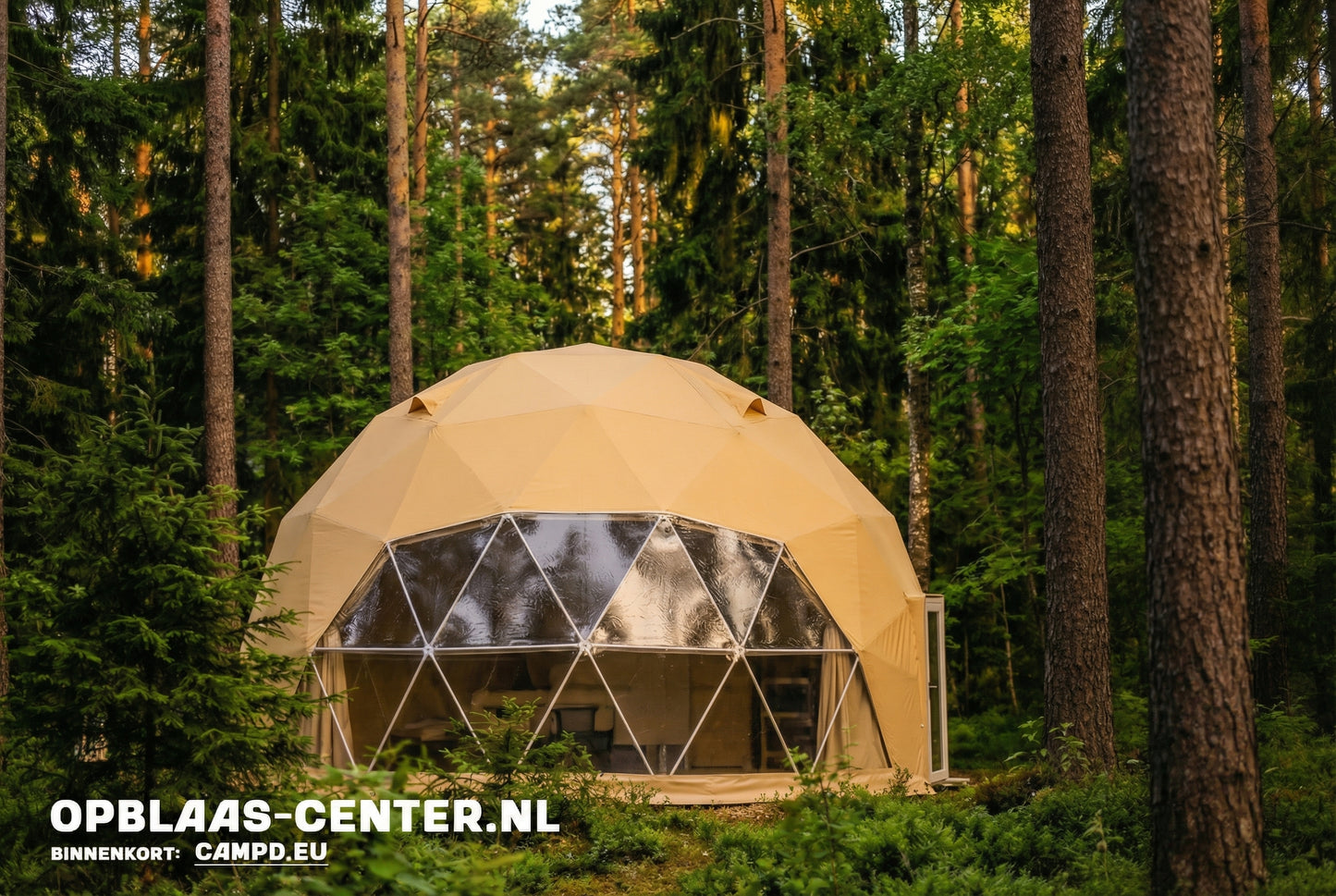 KOOP Glamping DOME GLOBE 5-9 meter GROEN