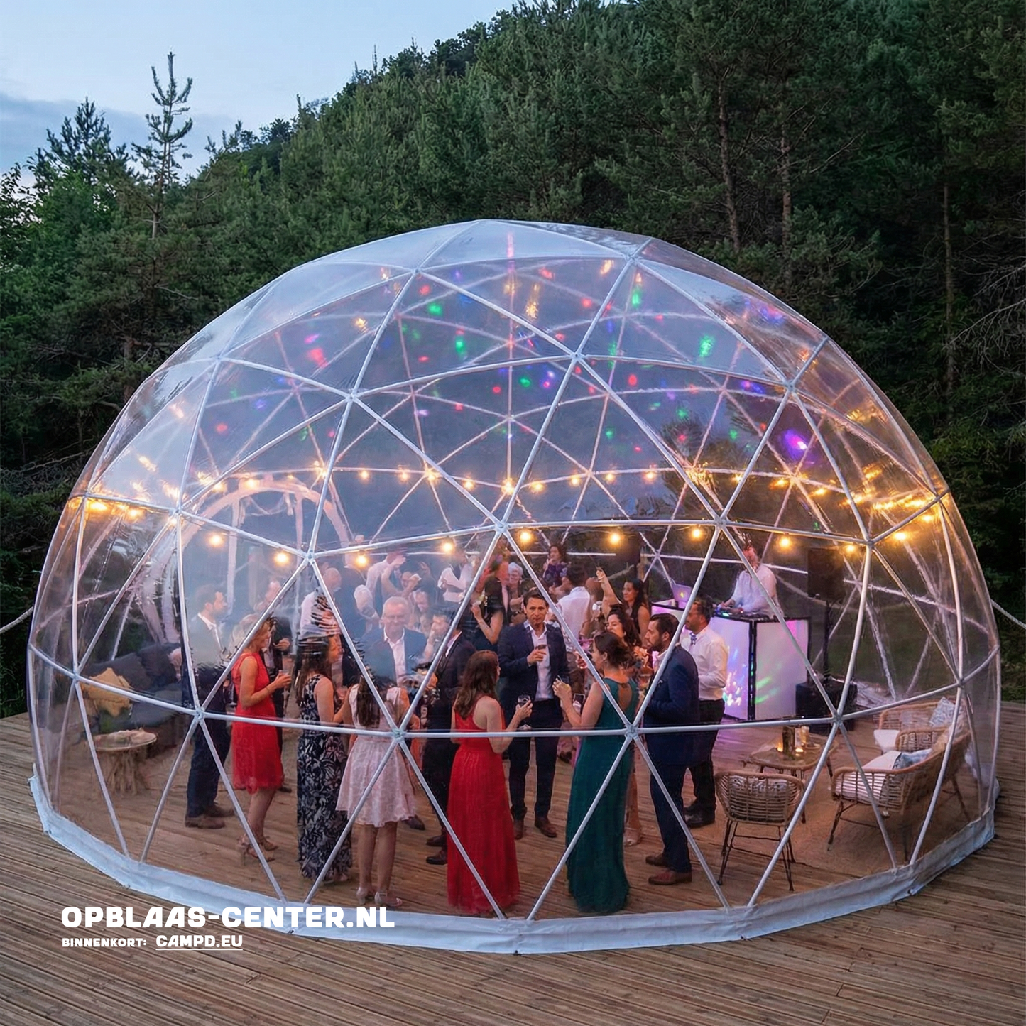 DOME transparant - 5-6-7-8-9 meter overkapping
