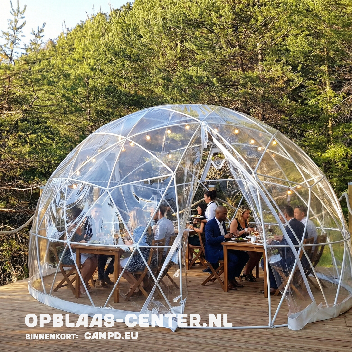DOME transparant - 5-6-7-8-9 meter overkapping