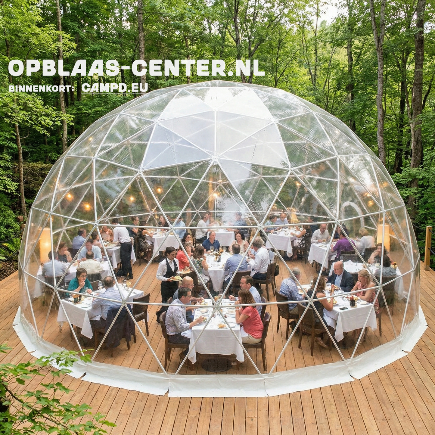 DOME transparant - 5-6-7-8-9 meter overkapping