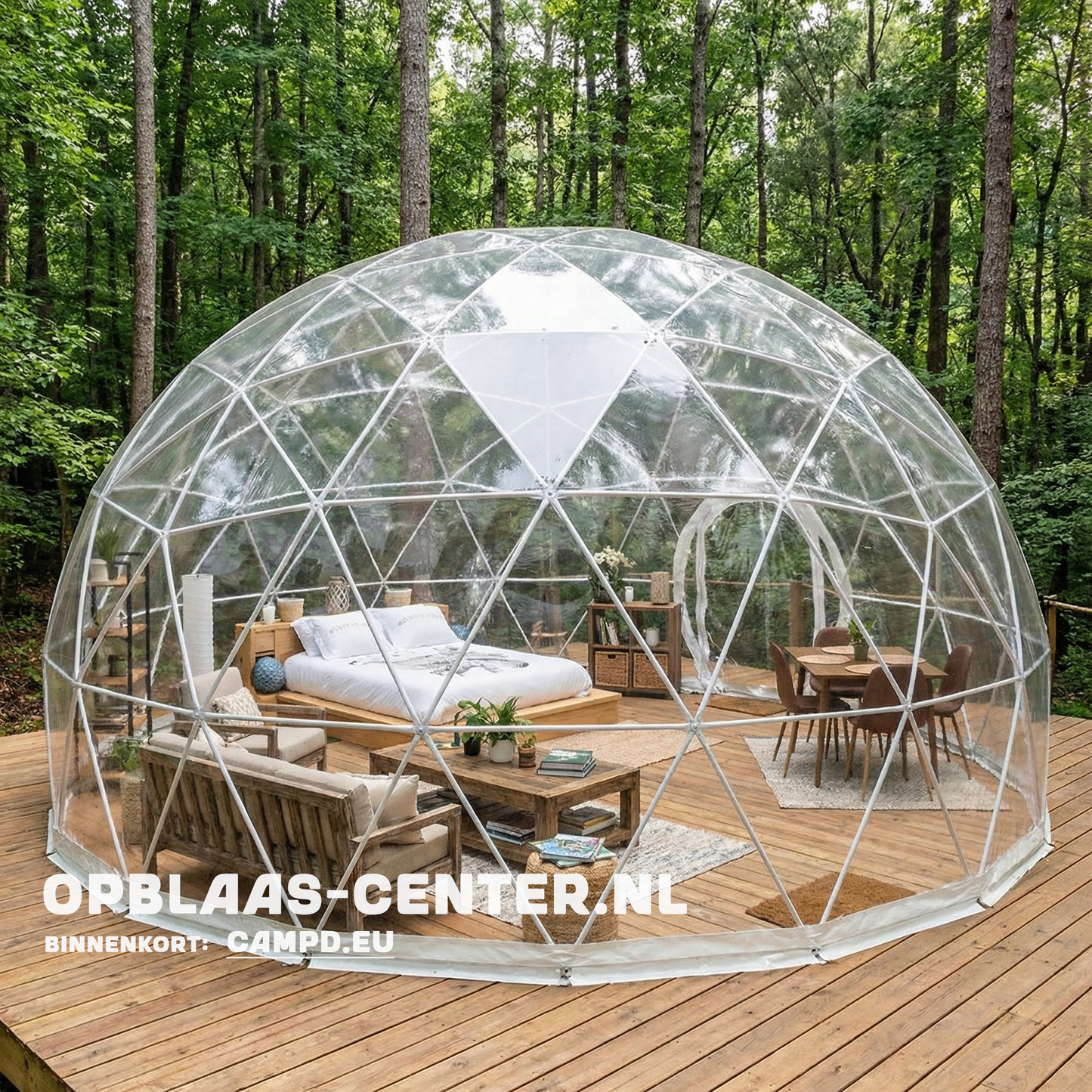 DOME transparant - 5-6-7-8-9 meter overkapping